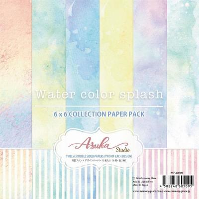 Asuka Studio Memory Place Watercolor Splash Designpapier - Paper Pack